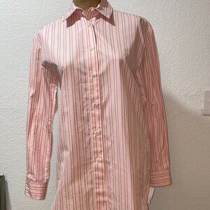 NWT $595 QL2 QUELLEDUE Pink Orange Blouse Viviana Made in Italy sz 40 / …